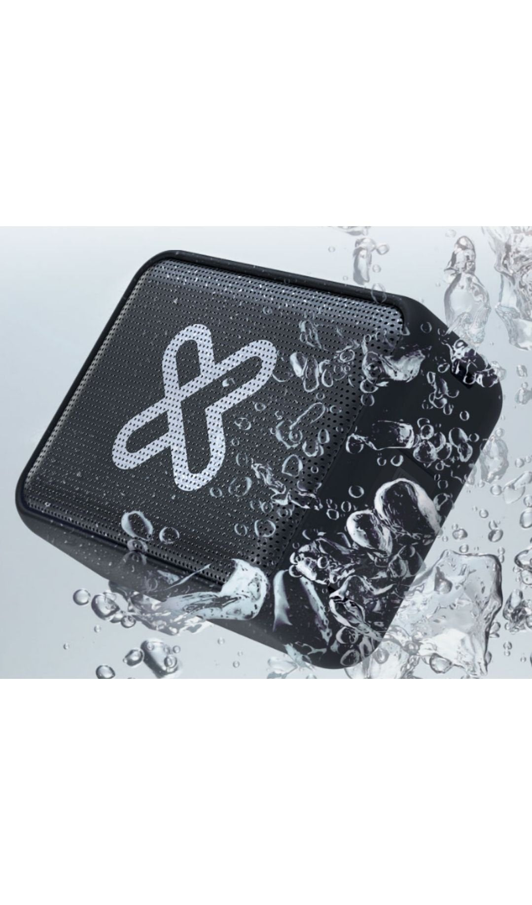 Parlante Bluetooth Portátil Klip Xtreme Port TWS KBS-025 Gris | Resistente al Agua IPX7 | 20h de Batería