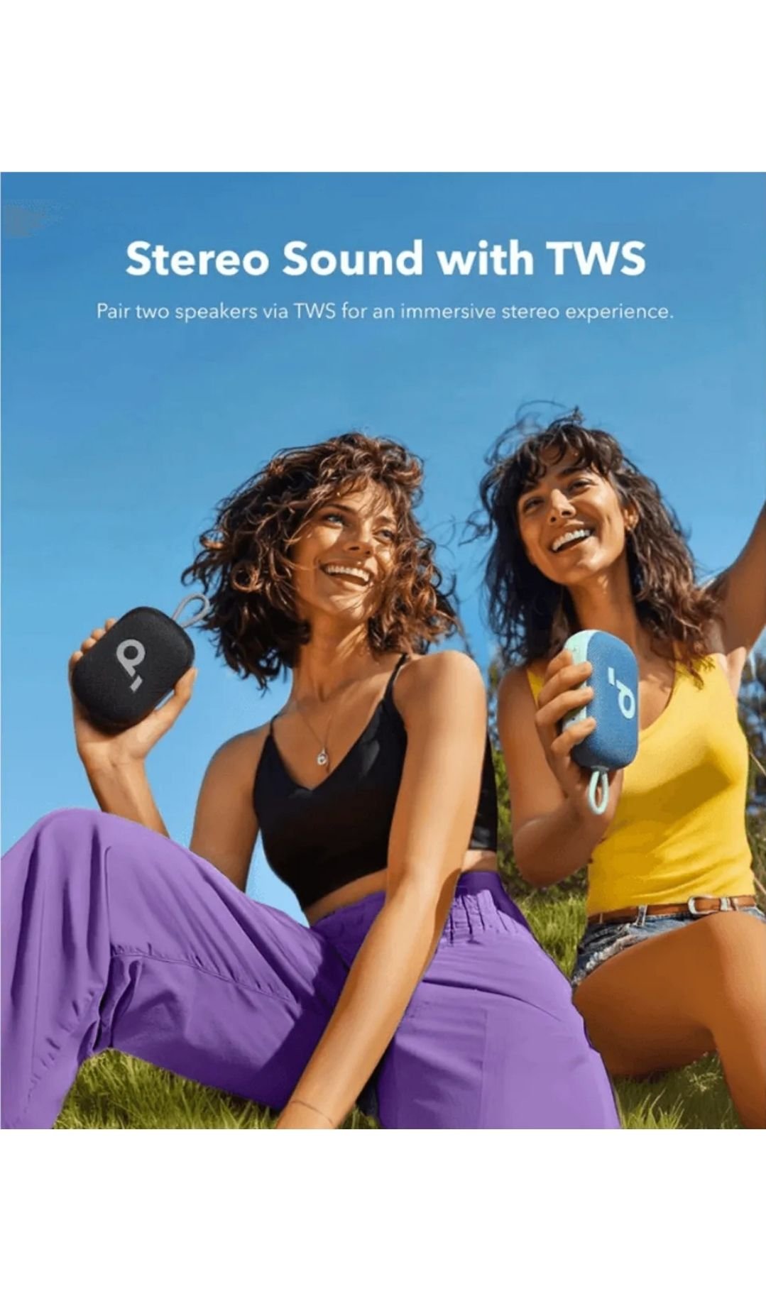 Parlante Bluetooth Soundcore Select 4 Go Negro | IP67 Agua y Polvo | 20h Batería | Sonido Potente 5W