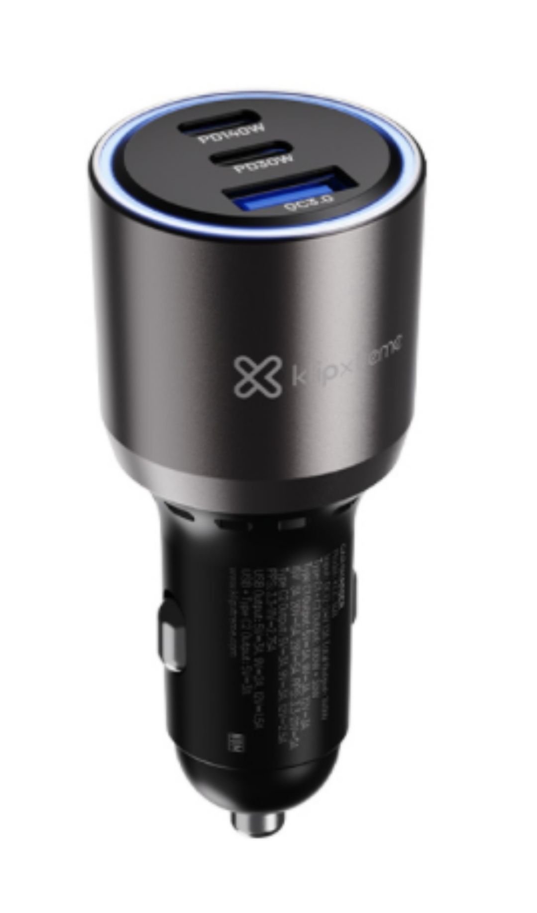 Cargador de Auto Klip Xtreme PowerCar 140W USB-C PD 3 Puertos