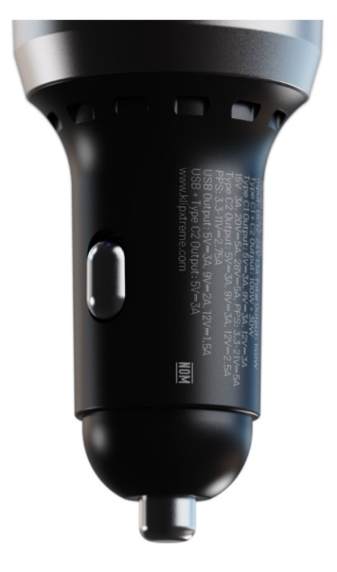 Cargador de Auto Klip Xtreme PowerCar 140W USB-C PD 3 Puertos
