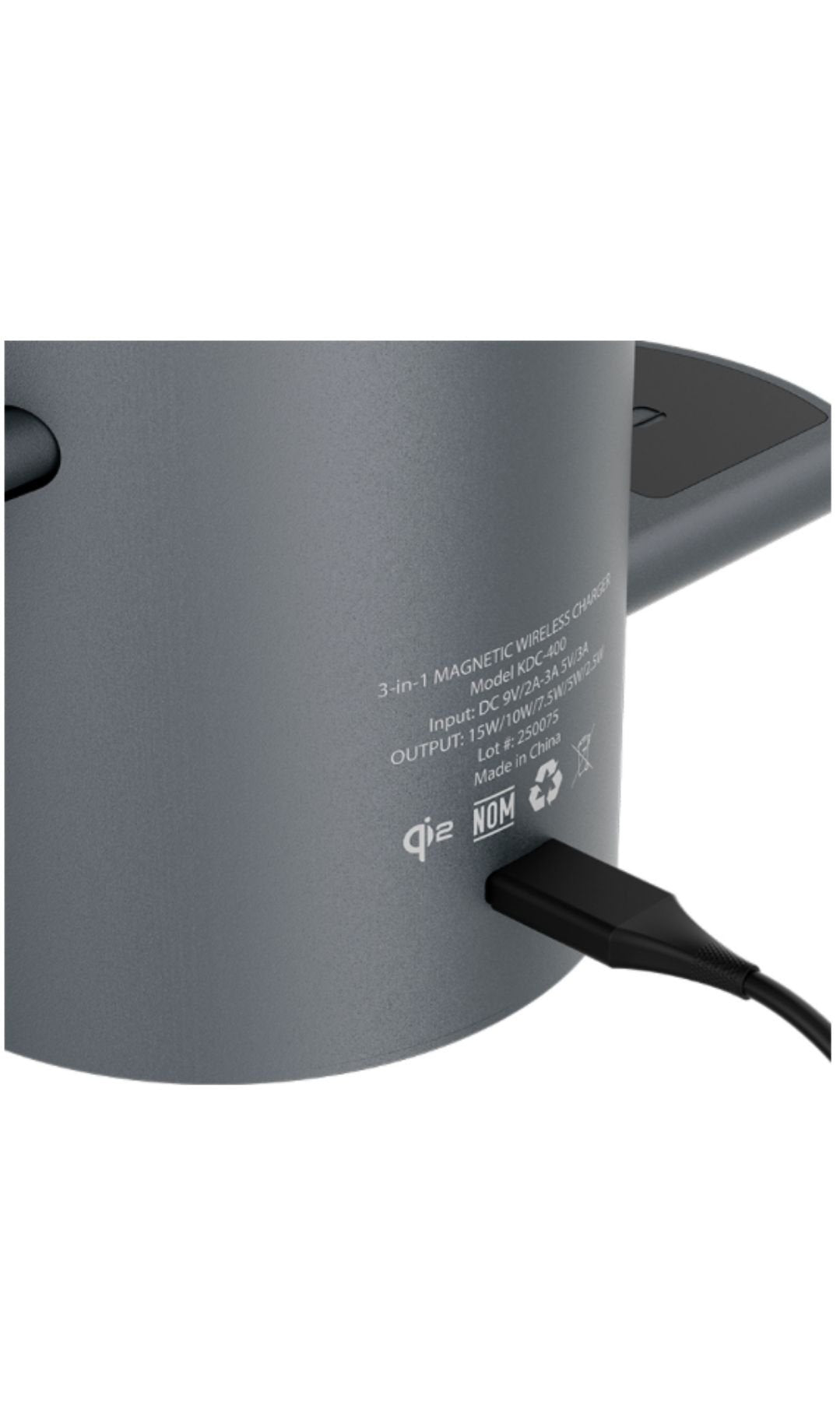 Cargador Inalámbrico Klip Xtreme KDC-400 Qi Wireless Charger
