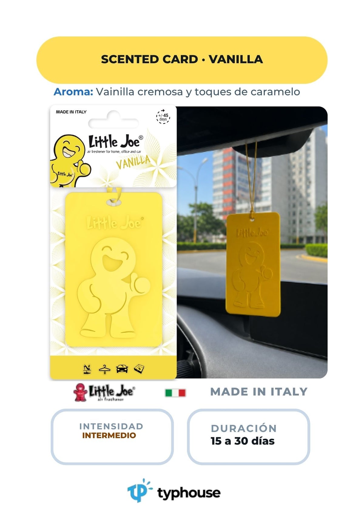 Little Joe® - Scented Card - Yellow Vanilla