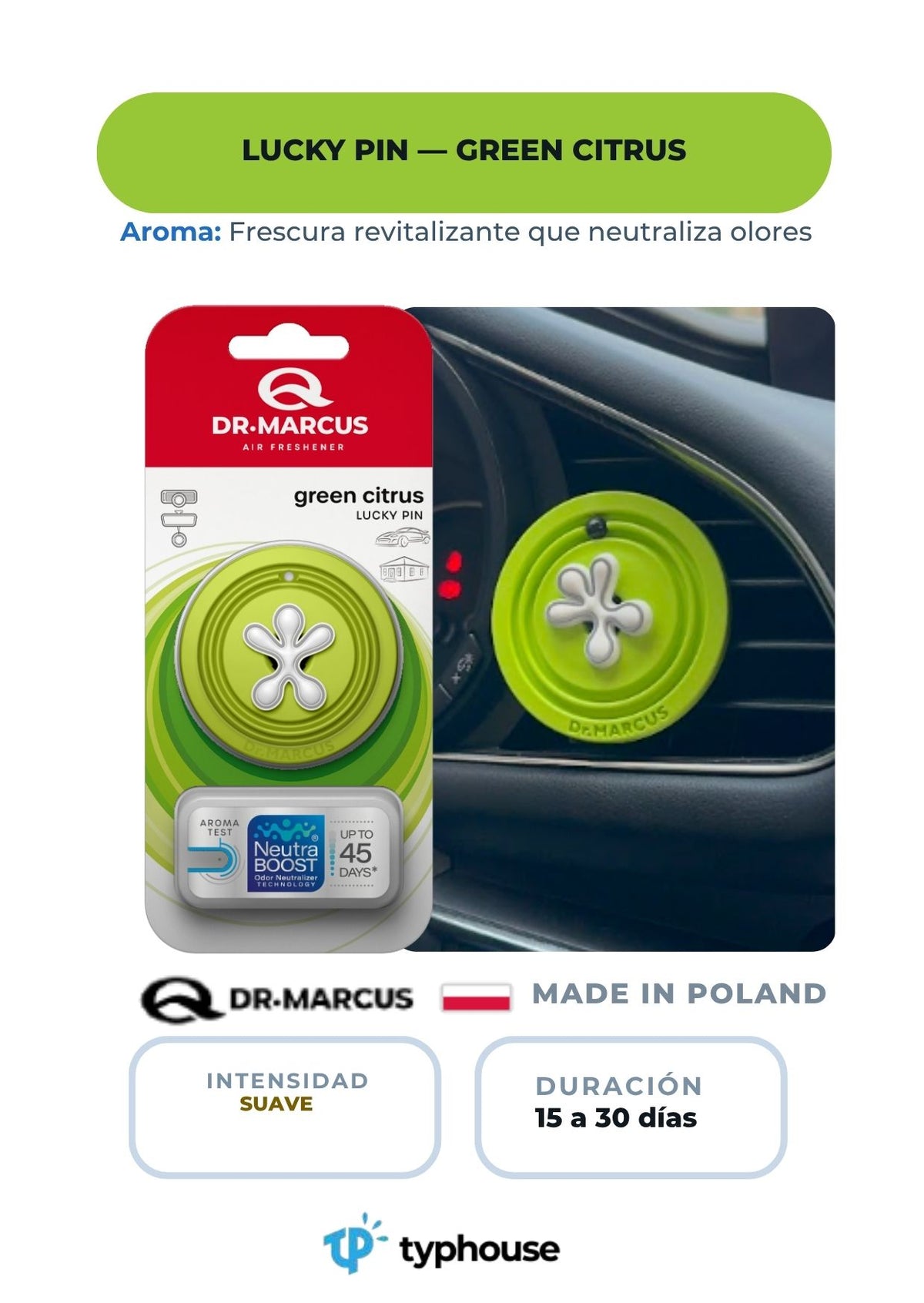 Dr. Marcus - Lucky Pin | Green Citrus