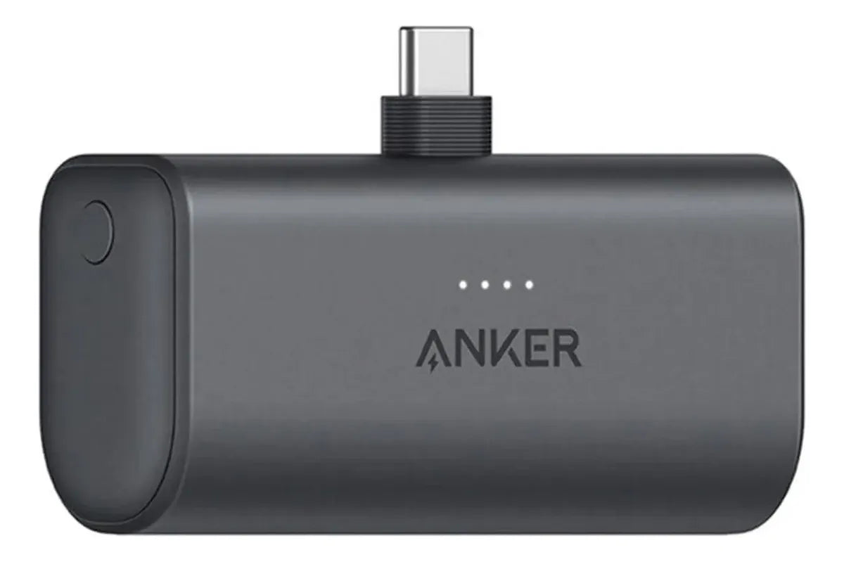 Batería Portátil Anker Nano 22.5W con Conector USB-C Integrado | 5000mAh | Carga Rápida | Ultra Compacta | Negro