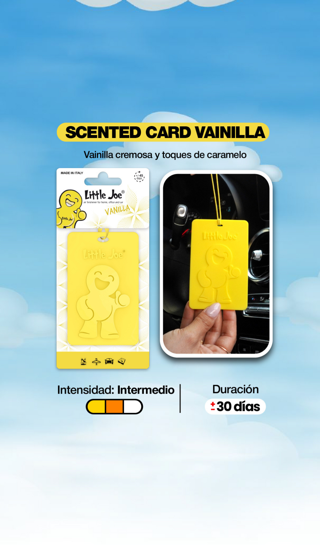 Little Joe® - Scented Card - Yellow Vanilla