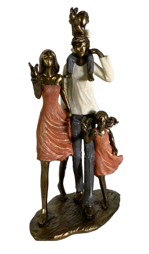 Familia Nuclear decorativa Cobre