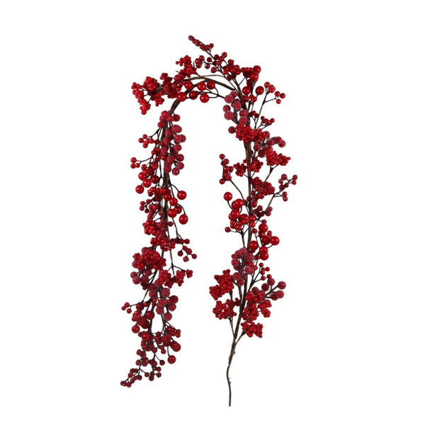 Guirnalda Colgante artificial Bayas rojas Decorativo
