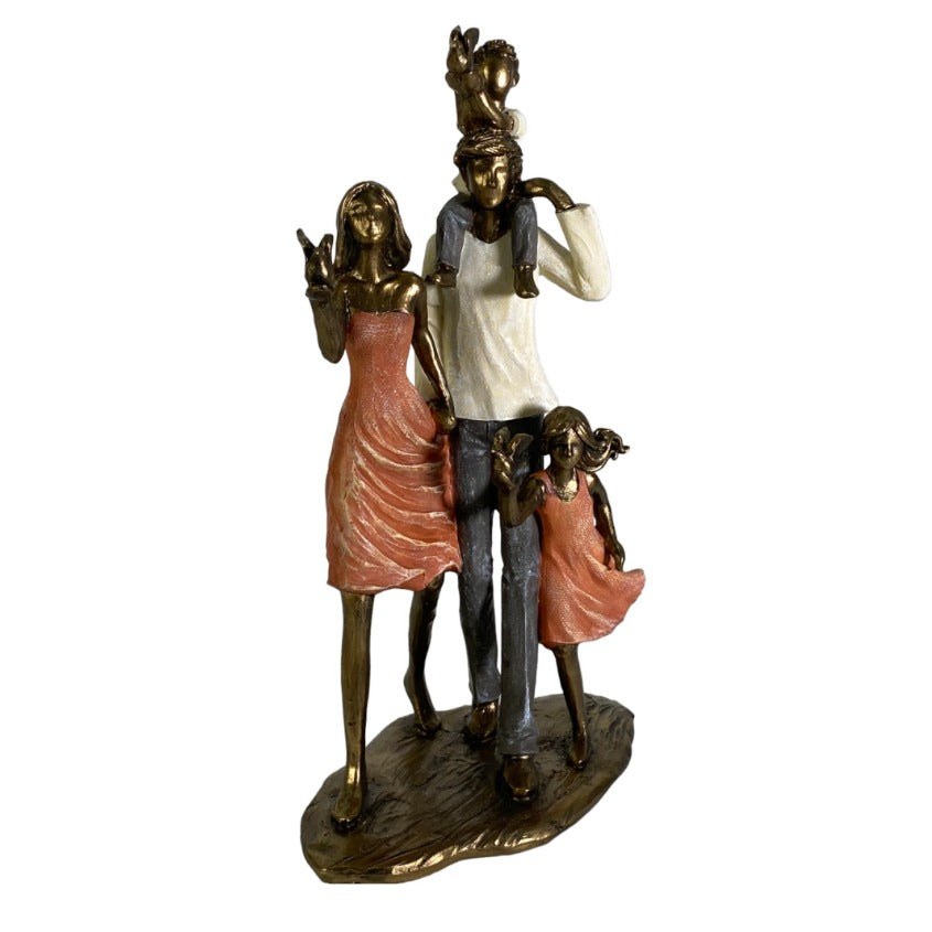 Familia Nuclear decorativa Cobre