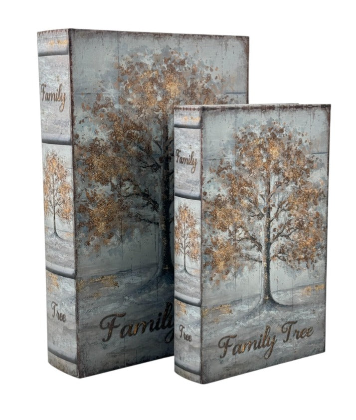 Caja forma de Libro decorativa Arbol