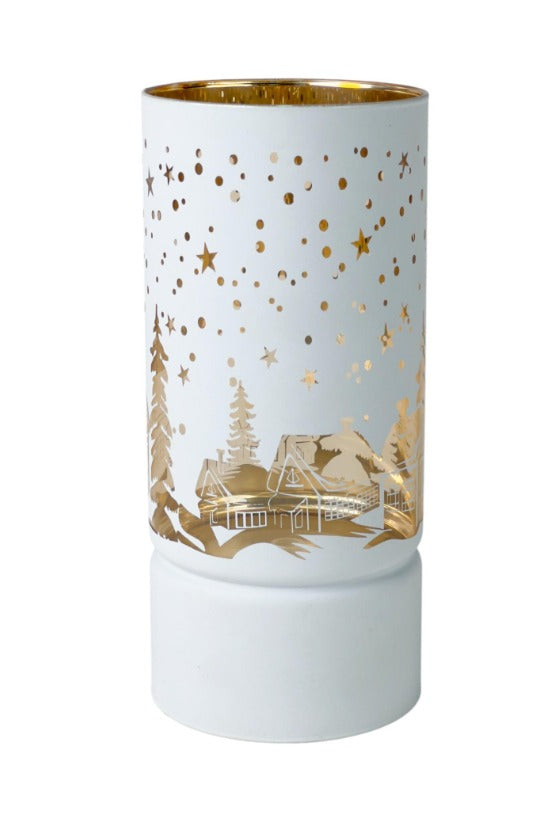 Candelero decorativo Navideño blanco