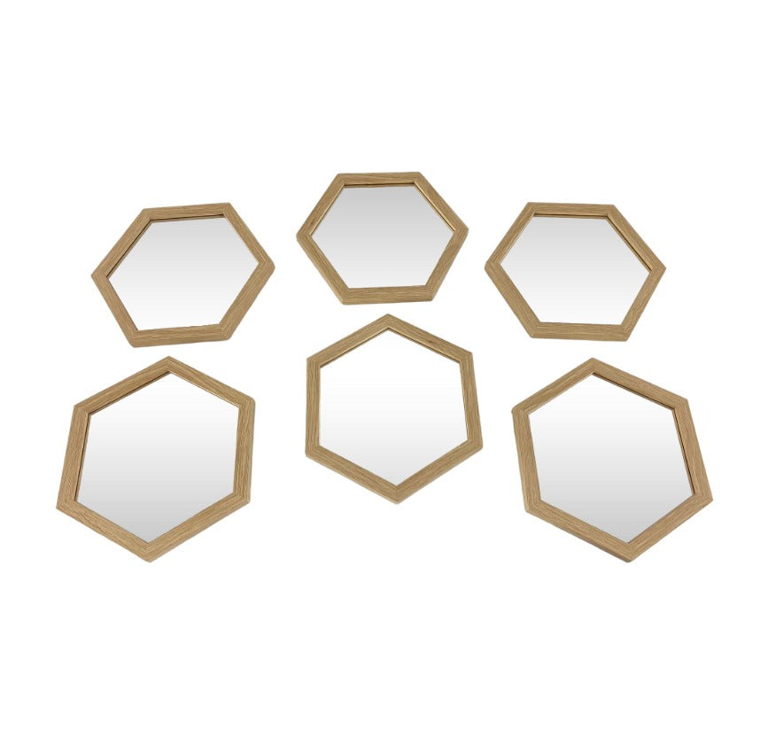 Set de Espejos  decorativos Dorados