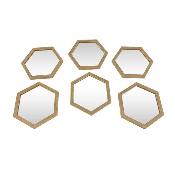 Set de Espejos  decorativos Dorados