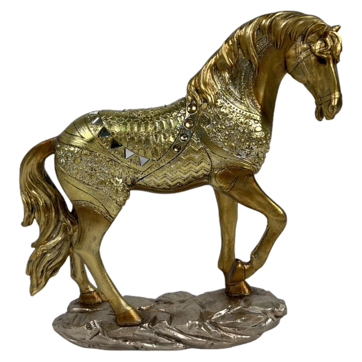 Caballo decorativo Oro antiguo