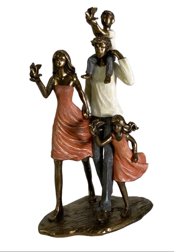 Familia Nuclear decorativa Cobre