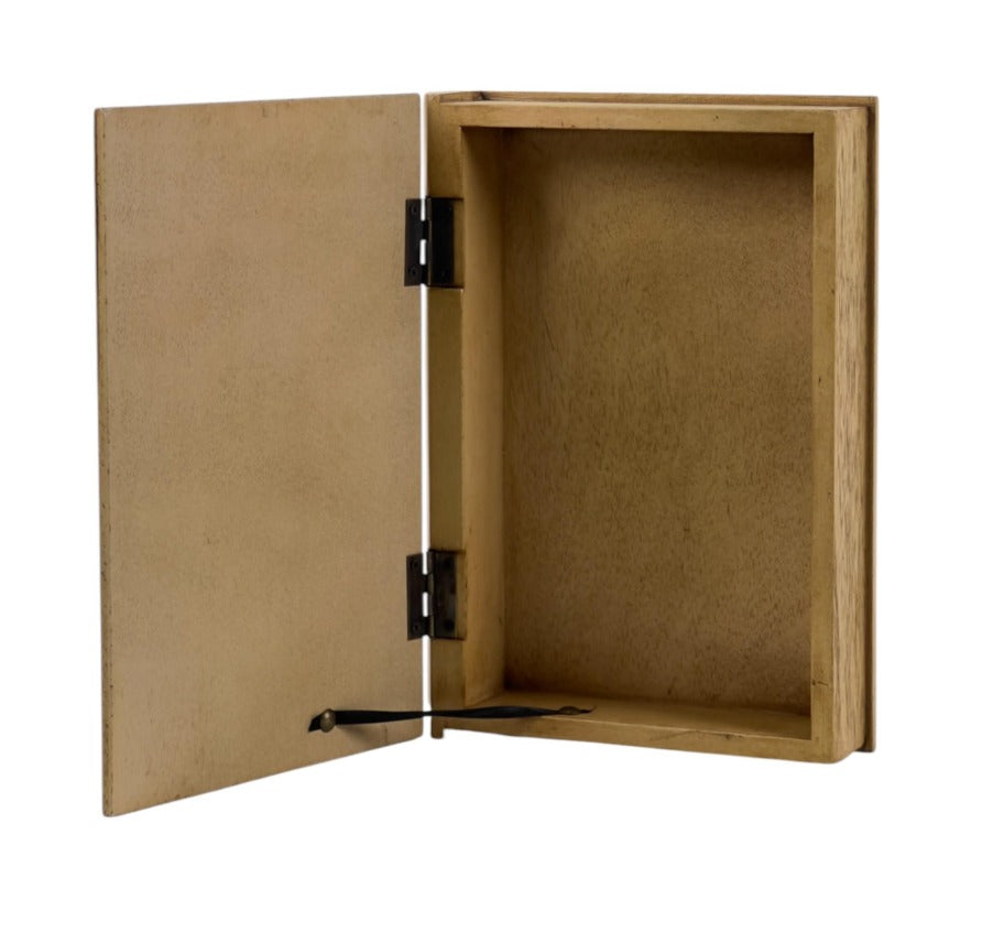 Libro decorativo Madera Oscura
