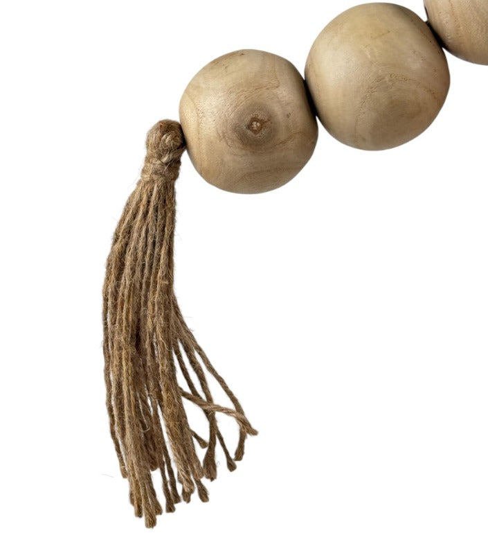 Cadena decorativa madera clara