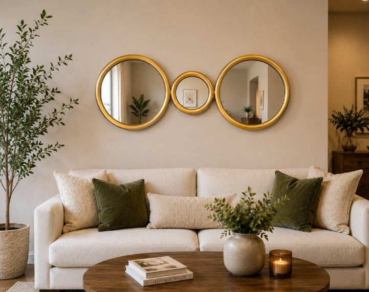 Espejo Decorativo Dorado