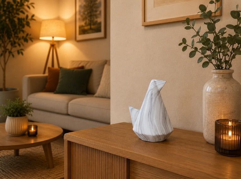 Pajaro Decorativo Blanco