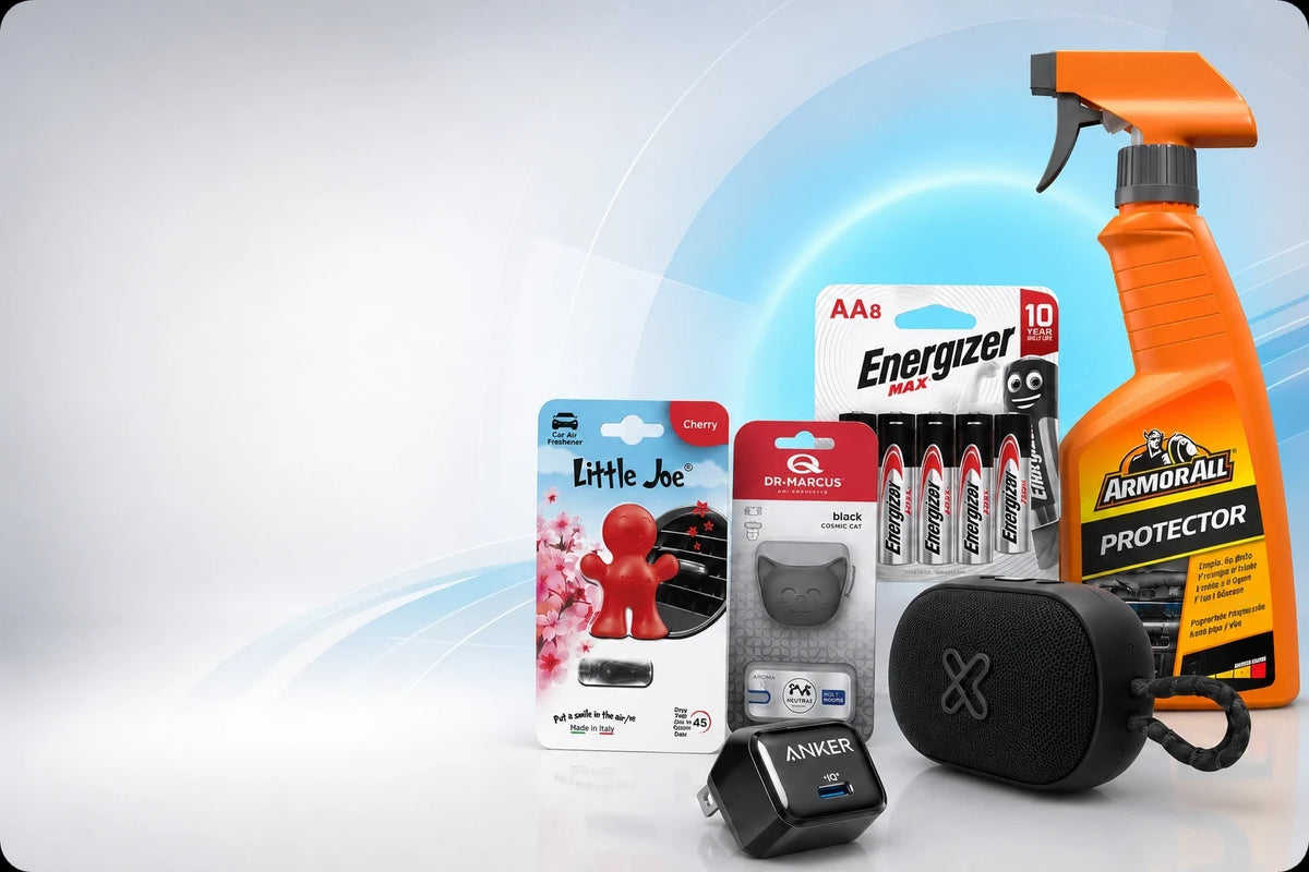 Kit 4 en 1 — Ambientador + TyP Tech + Armor All + Piqueo